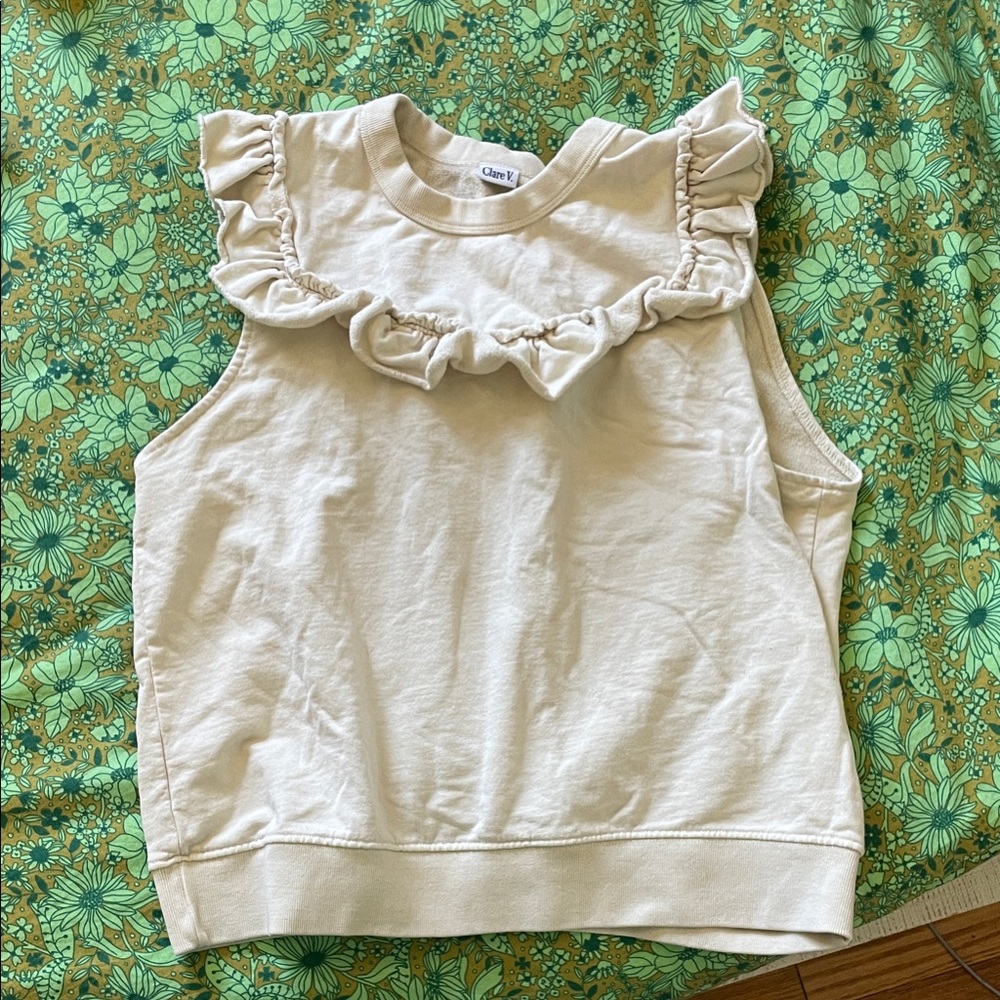 Chic Ivory Ruffle Blouse